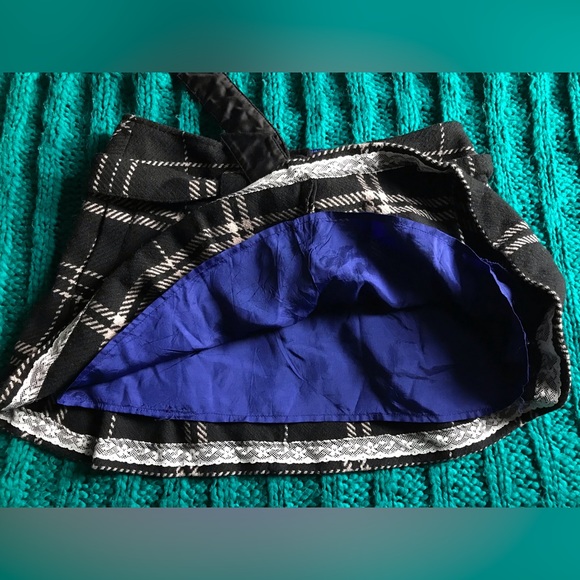 Y2k American Eagle low rise pleated micro mini wool skirt - Picture 3 of 16